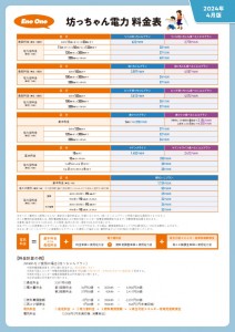 202404坊っちゃん電力料金表02