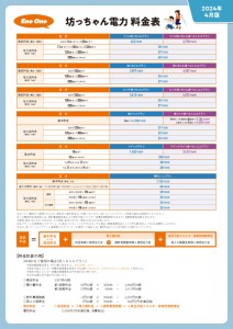 202404坊っちゃん電力料金表02